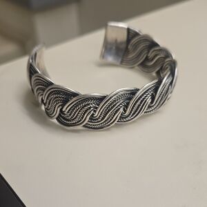 Silver Braided Men's Bracelet
